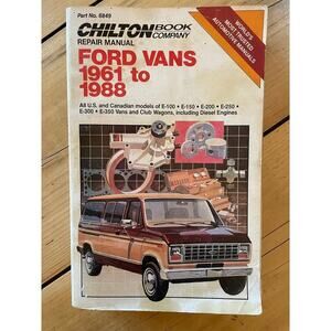 Chilton's Repair Manual. #6849 Ford Vans 1961-1988.